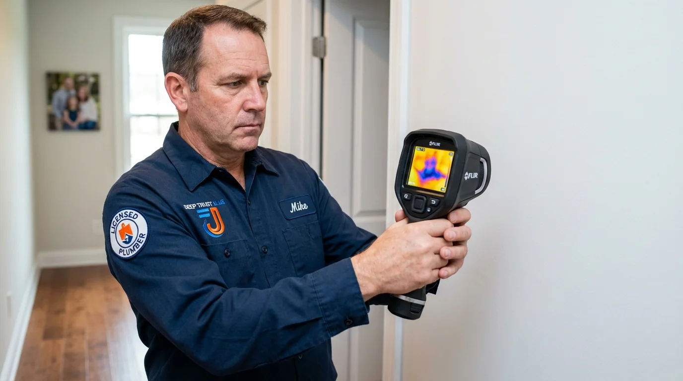 Thermal imaging leak detection by Johns Plumbing LLC in Morrisville